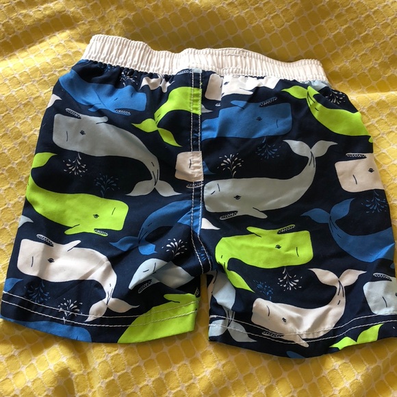 Old Navy Whale Swim Trunks 12-18 months 🐳 - Picture 3 of 5